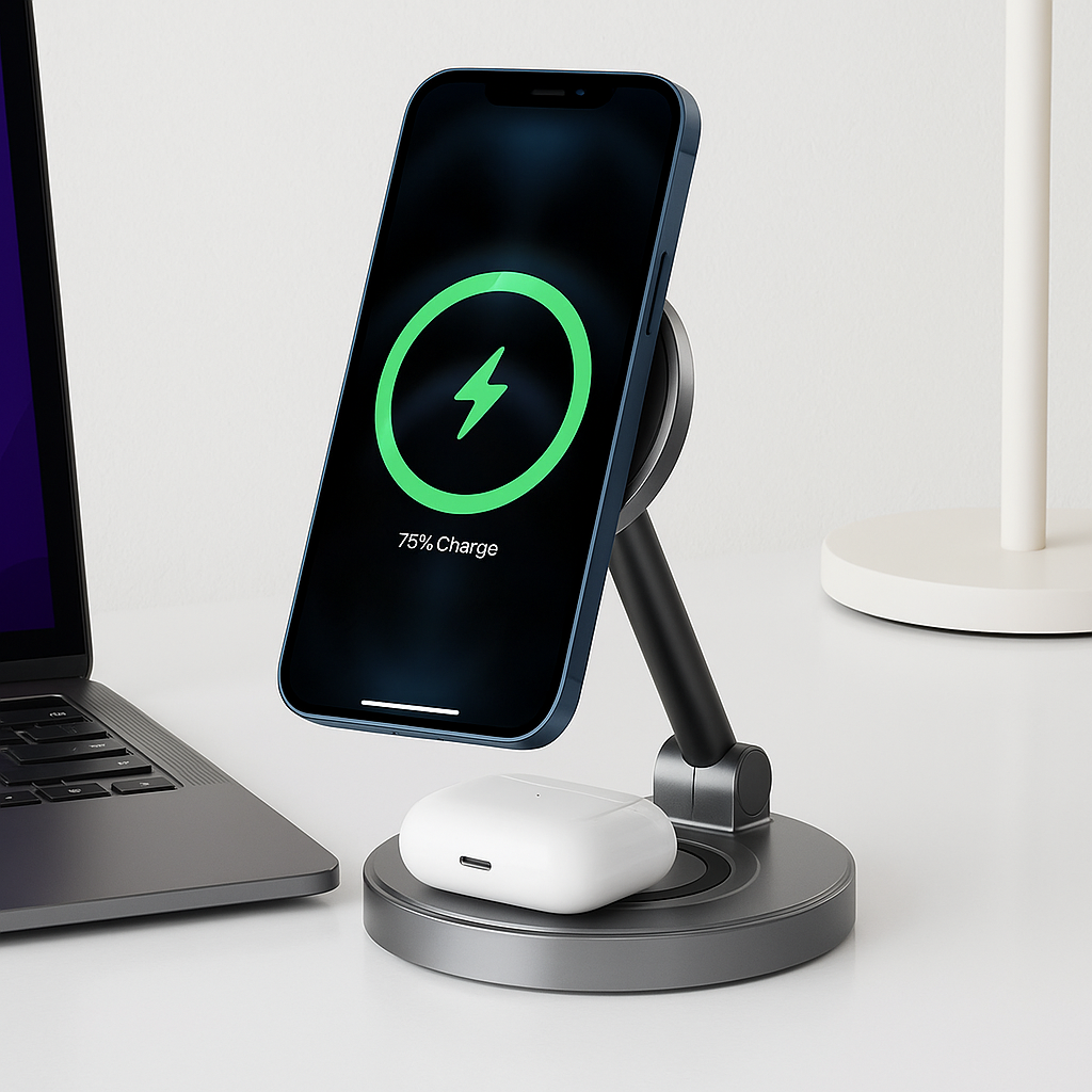2-in-1 Magnetic Charging Stand