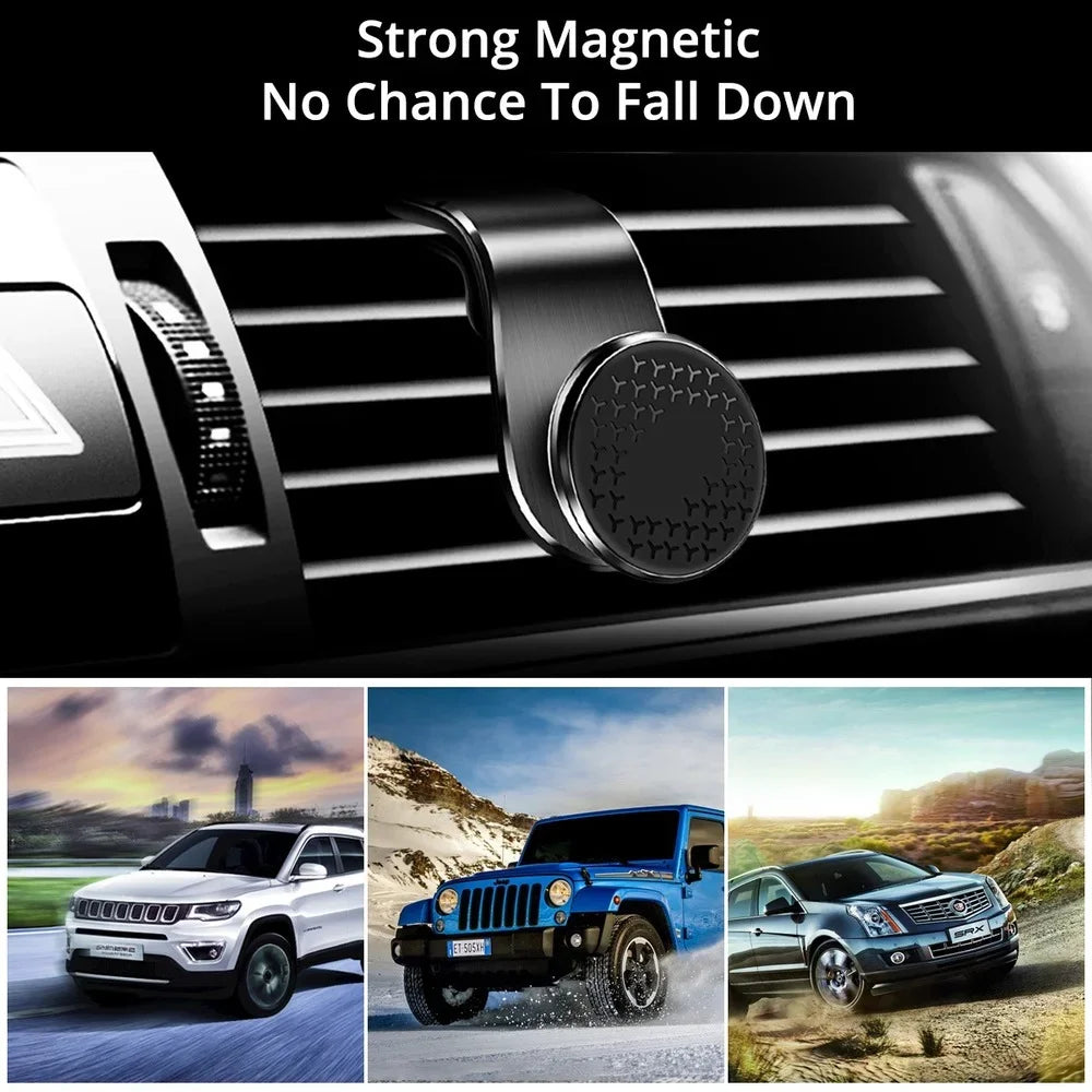 360° Magnetic Car Phone Holder – Air Vent Mount with 360° Rotation for Smartphones