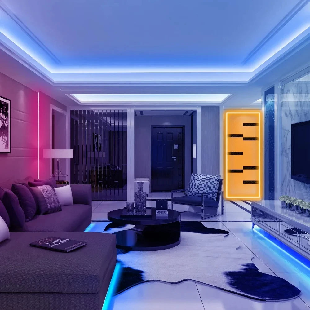 Smart RGB LED Strip Lights with Bluetooth Music Sync – 1m to 30m