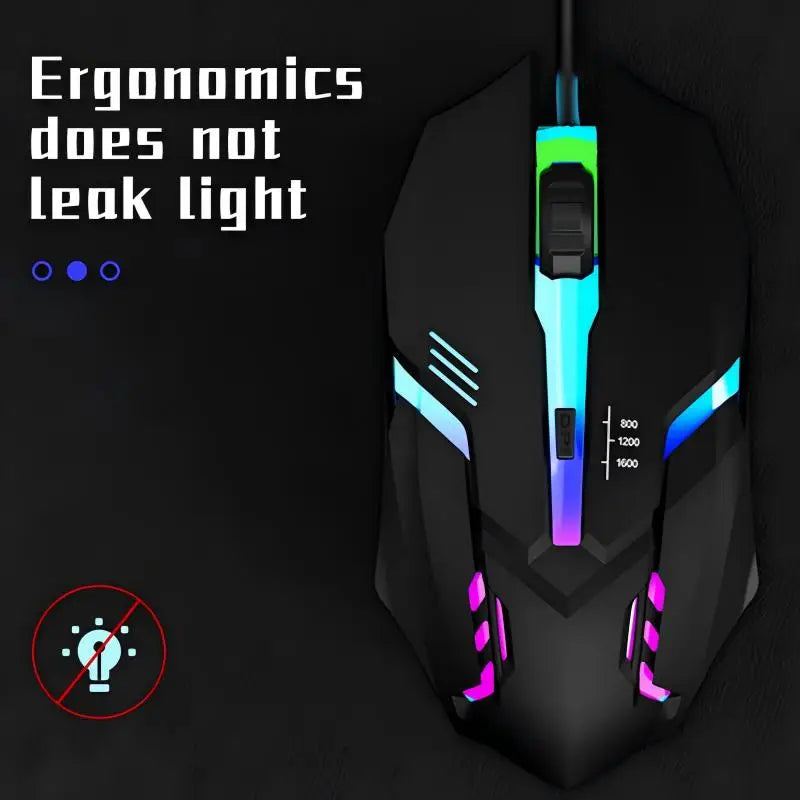 2023 High-Quality Ergonomic Gaming Mouse - USB Wired Backlit Mouse for Desktop & Laptop