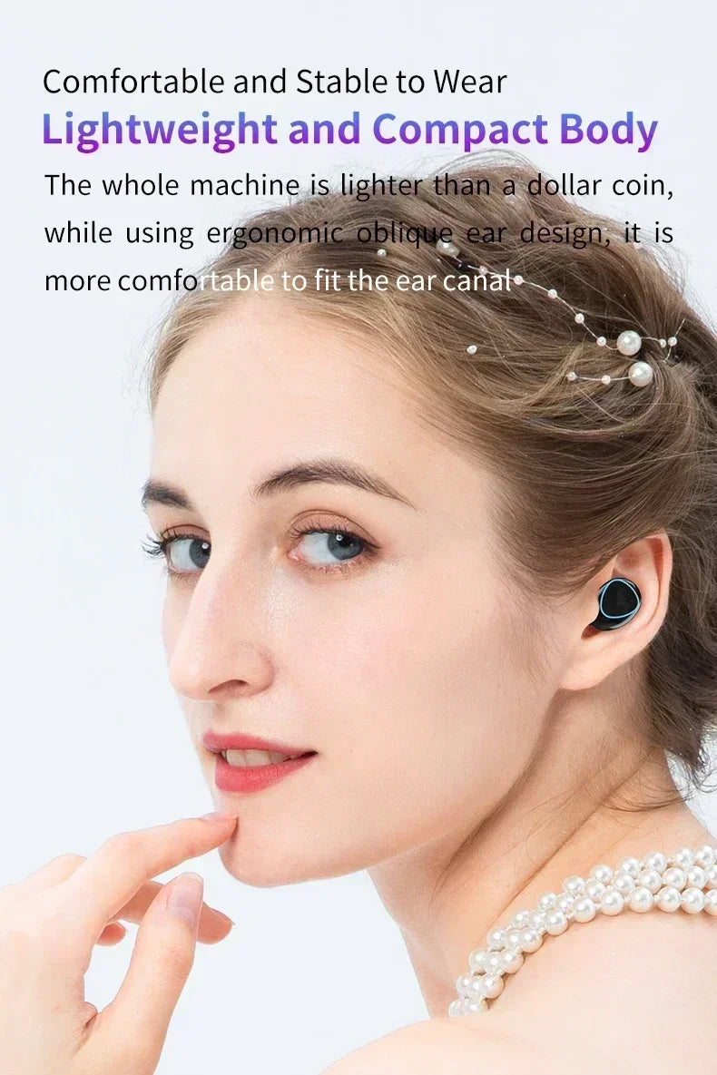 M10 Bluetooth Wireless Earbuds with 9D Noise Cancelling | Waterproof & Touch Control