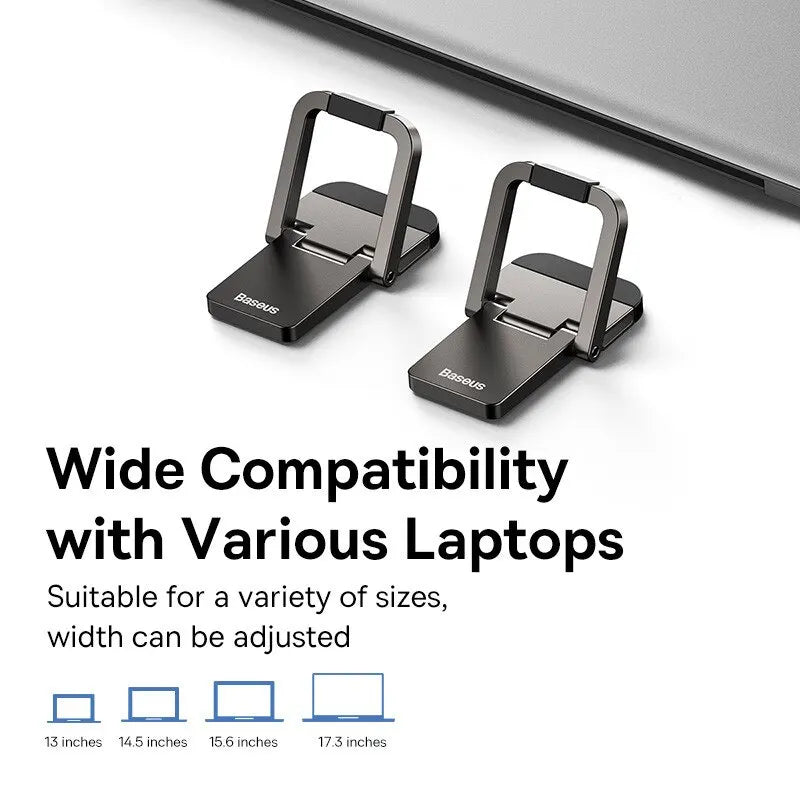 Baseus Foldable Laptop Stand – Portable, Adjustable Riser Cooling Bracket for Laptops and Tablets