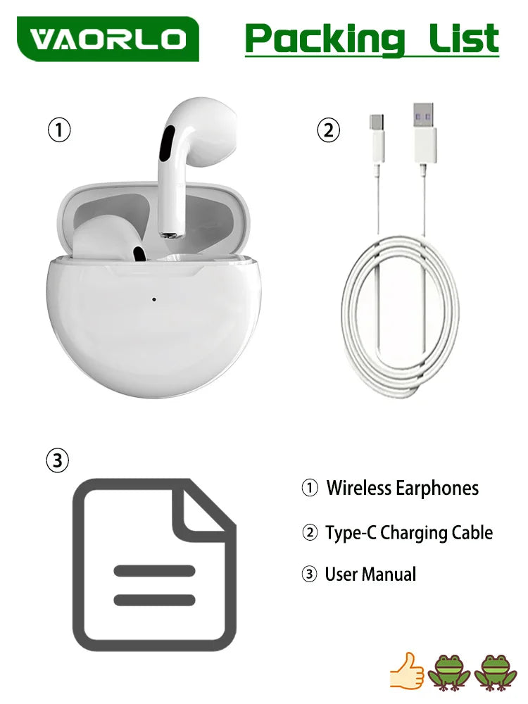 Bluetooth 5.0 Noise-Cancelling Earbuds | Waterproof Wireless In-Ear Headphones with 8D Sound