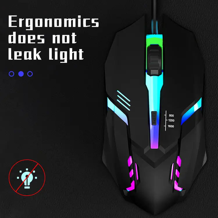 2023 High-Quality Ergonomic Gaming Mouse - USB Wired Backlit Mouse for Desktop & Laptop