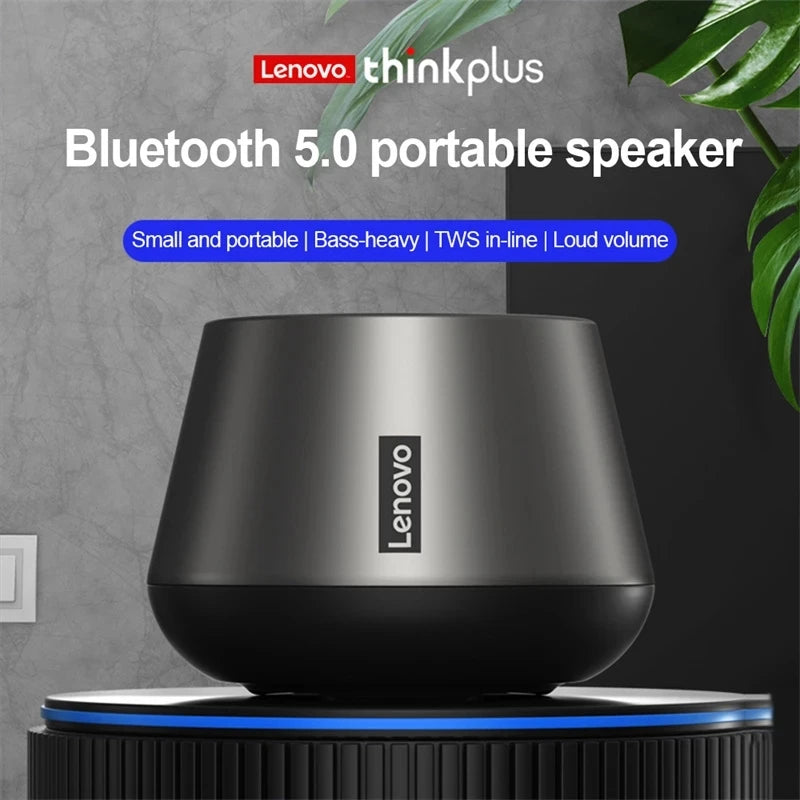 Lenovo K3Pro Portable Wireless Bluetooth Speaker - Waterproof, Metallic Outdoor Speaker with Stereo Surround Sound