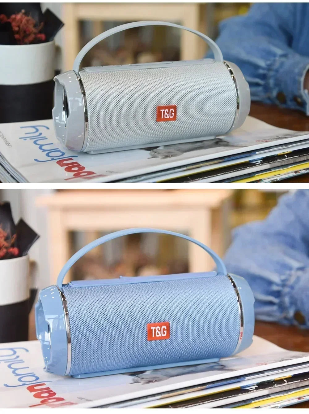 T&G Bluetooth Speaker TG116 TWS Wireless Portable Outdoor Speaker - Waterproof with 3D Stereo Sound and Subwoofer